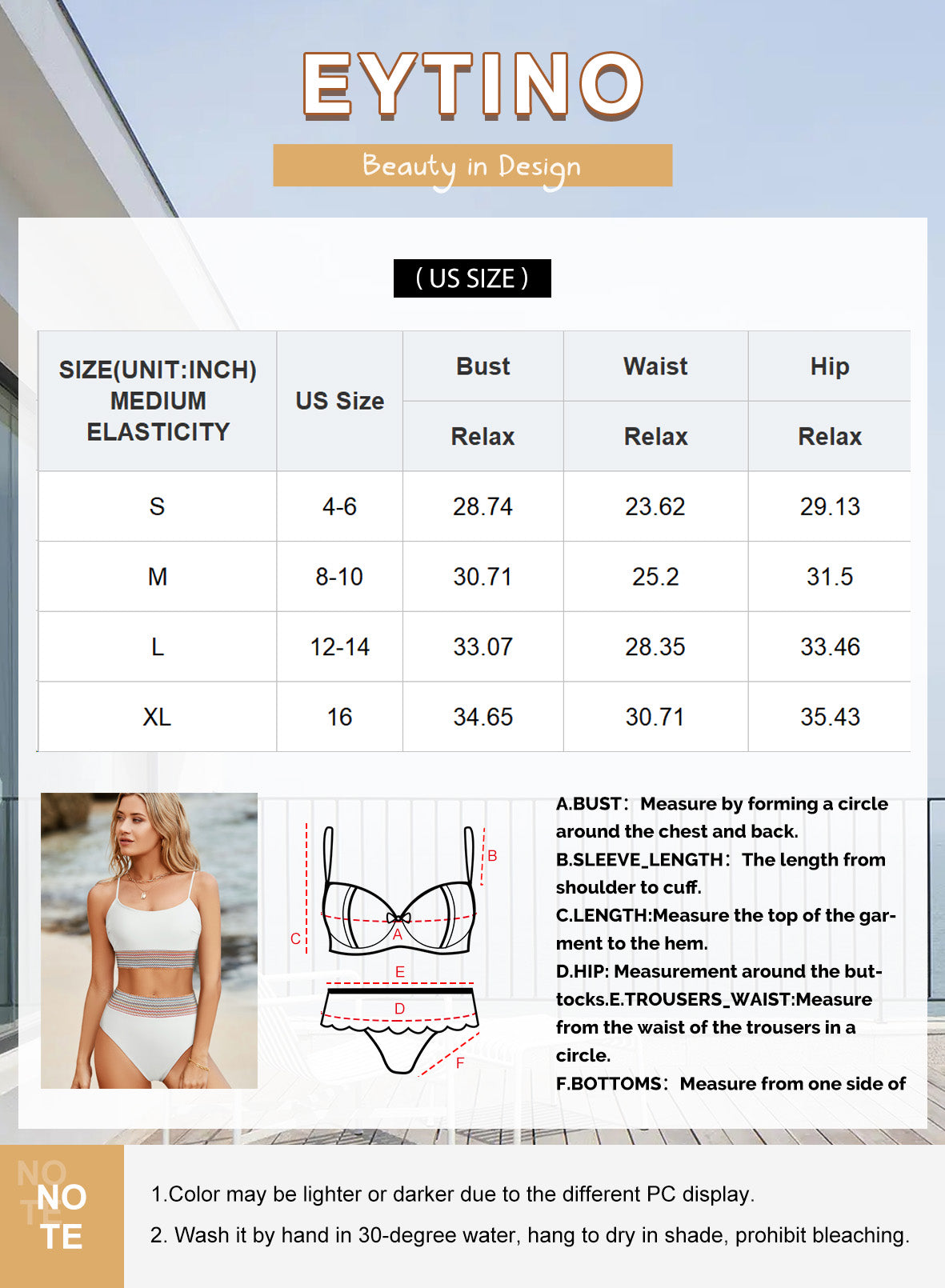 Women'S Bikini Sets Colorblock Trim 